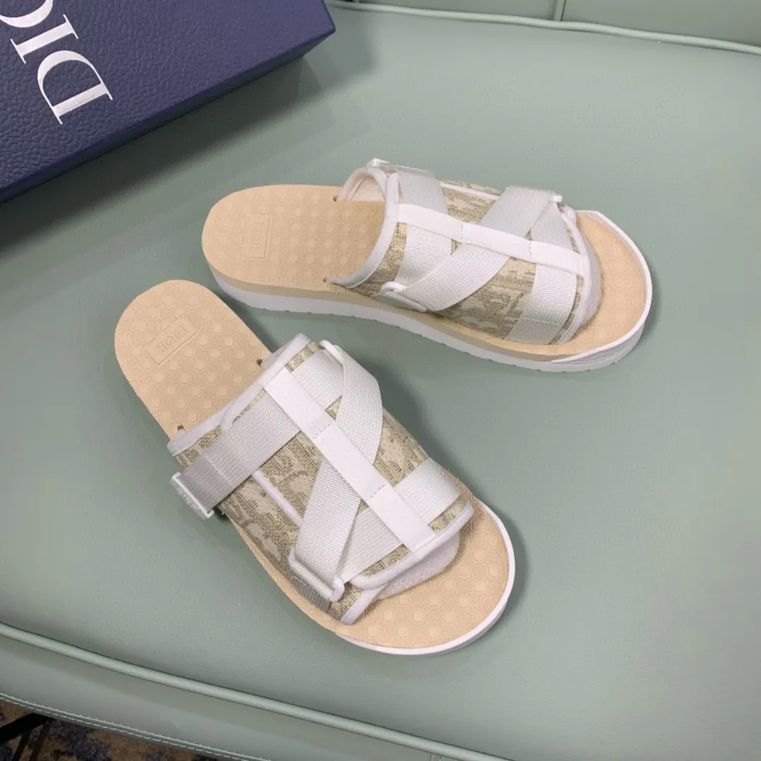 Factory price: 280💰 Dior men's counters are selling sandals at the same time ✔️Imported brand printing/selected high-quality calfskin, highlighting high-end elegance, exquisite workmanship, soles: original soles specially provided by the original factory, hot-selling physical products🔥Normal size: 38-44, customized 45